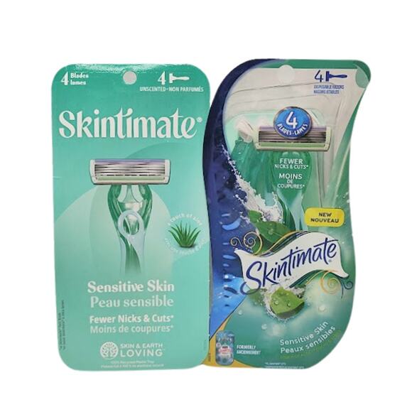 Schick Skintimate Sensitive Skin Disposable Razors - 2 Packs - Picture 1 of 3